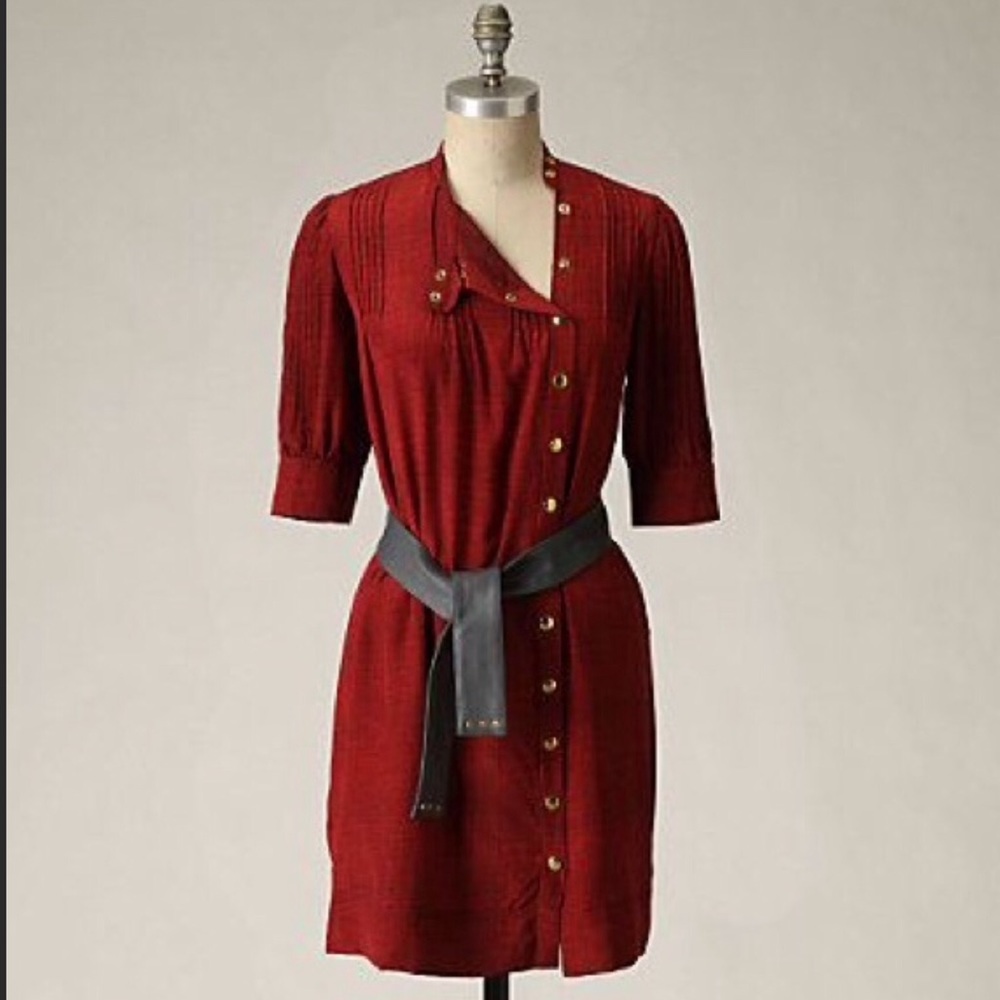 Silk dress, belt not included